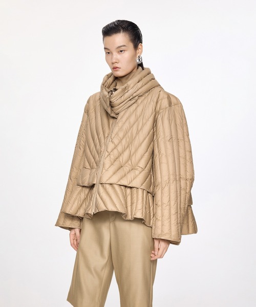 【セール】Layered Flare Quilted Down Jacket / ダウンジャケット（ダウンジャケット/コート）｜JNBY（ジェーエヌビーワイ）
