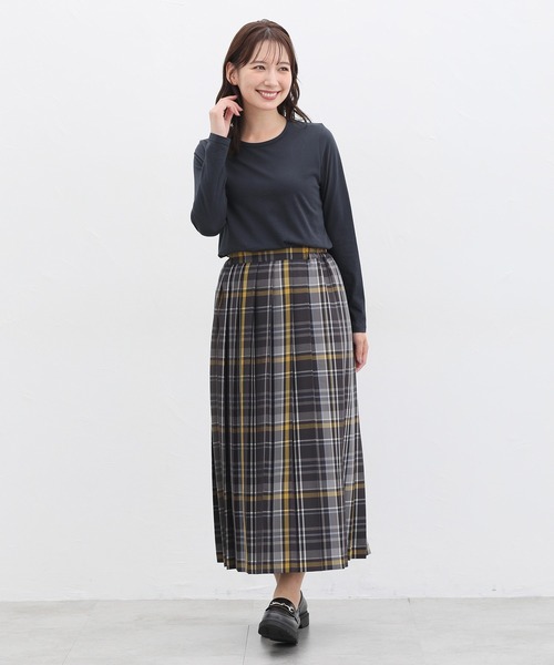 Honeys(ハニーズ)の「オーガニッククルーT(Tシャツ/カットソー・レディース・ネイビー/チャコール/ベージュ/オフホワイト/ブラック/ライトグレー・S/M/L/LL)」の13枚目の写真