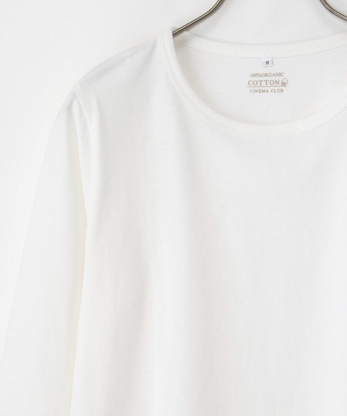 Honeys(ハニーズ)の「オーガニッククルーT(Tシャツ/カットソー・レディース・ネイビー/チャコール/ベージュ/オフホワイト/ブラック/ライトグレー・S/M/L/LL)」の22枚目の写真