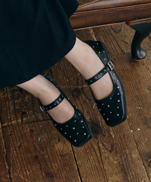 ECREL(エクレール)の「スタッズパンプス(パンプス・レディース・ブラック/アイボリー・L/M/S)」の9枚目の写真
