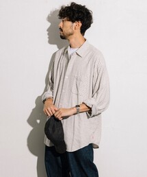 HINSON | HINSON/ヒンソン レギュラーカラー ネルシャツ/チェックシャツ/リラックスフィット(シャツ/ブラウス)