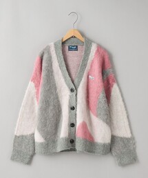 PENNEYS | PENNEYS（ぺニーズ）別注シャギージャガードVネックカーディガン（ピンク）(カーディガン/ボレロ)