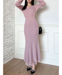 【WEB限定】カシュクールマーメイドワンピース