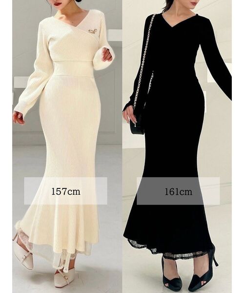 セール】【WEB限定】カシュクールマーメイドワンピース（ワンピース