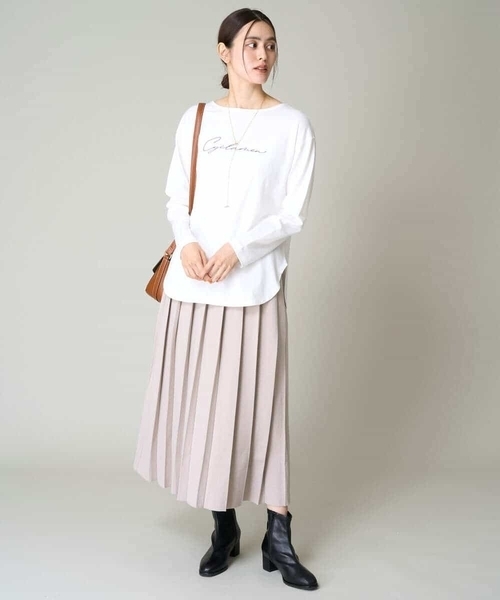 a.v.v（アーヴェヴェ）の「【コットン100％】大人のロゴロンT（Tシャツ/カットソー・レディース・ホワイト/チャコールグレー/グレー系その他・38/40/42/36/34）」の14枚目の写真