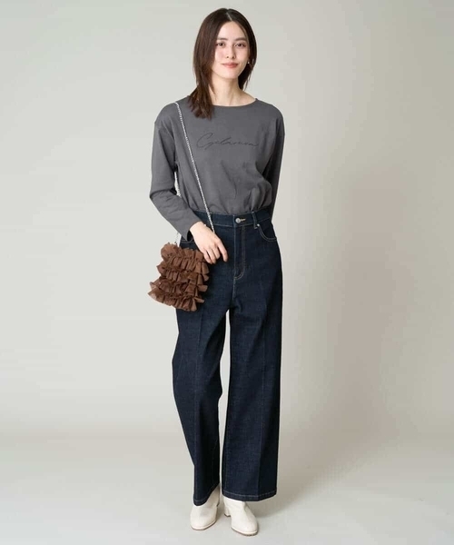 a.v.v（アーヴェヴェ）の「【コットン100％】大人のロゴロンT（Tシャツ/カットソー・レディース・ホワイト/チャコールグレー/グレー系その他・38/40/42/36/34）」の19枚目の写真