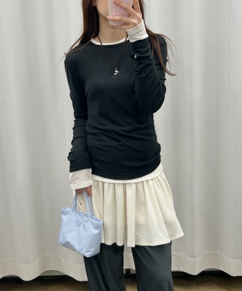 トップス SECRET SLY | 2WAY HOLE CUT トップス (Tシャツ・カットソー(半袖