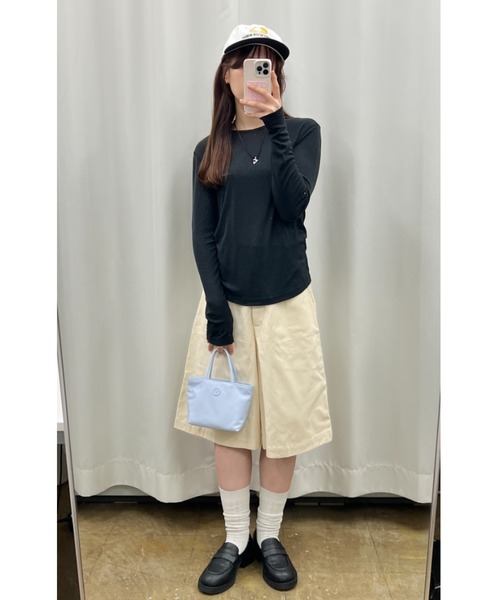 back stitch sheer tops / バックステッチシアートップス（T