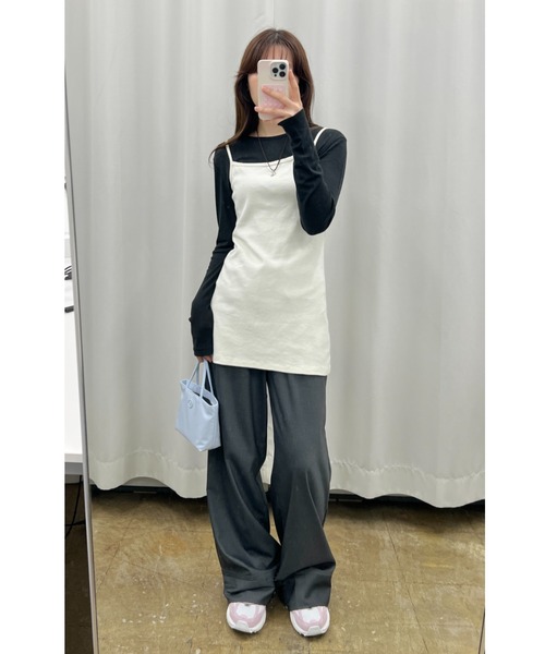 back stitch sheer tops / バックステッチシアートップス（T