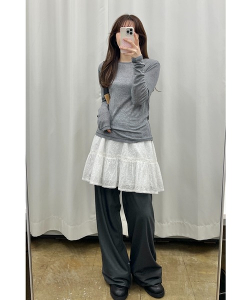 tシャツ back stitch sheer tops / バックステッチシアートップス レディース back stitch sheer tops / バックステッチシアートップス（T