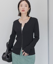 リブダブルZIPニット146984