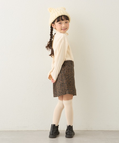 CIAOPANIC TYPY（チャオパニックティピー）の「【KIDS】配色リブステッチハイネックカットソー（Tシャツ/カットソー・キッズ・グレー/アイボリー/ブラック/ブラウン/レッド・SMALL/MEDIUM/LARGE/X-LARGE/XX-LARGE）」の17枚目の写真