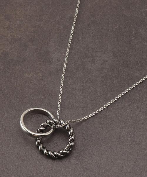 THE SHOP TK （ザ ショップ ティーケー ）の「◆ねじりリングネックレス（ネックレス・メンズ・シルバー系その他/ゴールド・00）」の2枚目の写真