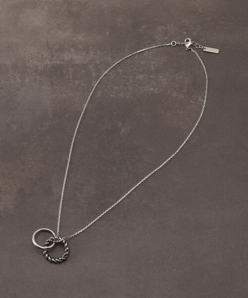 THE SHOP TK （ザ ショップ ティーケー ）の「◆ねじりリングネックレス（ネックレス・メンズ・シルバー系その他/ゴールド・00）」の3枚目の写真