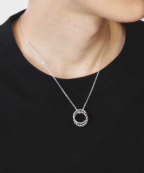 THE SHOP TK （ザ ショップ ティーケー ）の「◆ねじりリングネックレス（ネックレス・メンズ・シルバー系その他/ゴールド・00）」の8枚目の写真