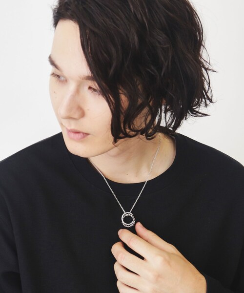 THE SHOP TK （ザ ショップ ティーケー ）の「◆ねじりリングネックレス（ネックレス・メンズ・シルバー系その他/ゴールド・00）」の6枚目の写真