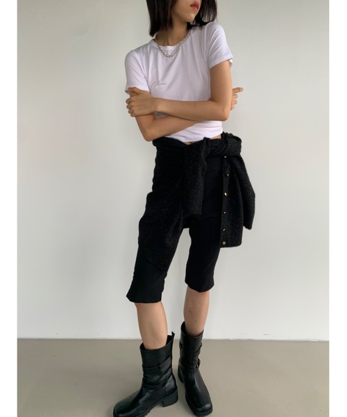 ラメフィルムクルーカーディガン（カーディガン/ボレロ）｜Didot.showroom（ディドット ショールーム）