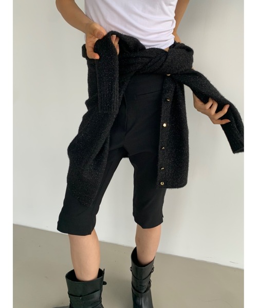 ラメフィルムクルーカーディガン（カーディガン/ボレロ）｜Didot.showroom（ディドット ショールーム）