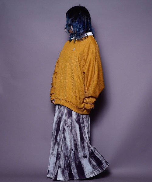 AFYF（エーエフワイエフ）の「AFYF DORMAN LST/ビッグシルエット ドルマンT（ニット/セーター・レディース・ブラック/サックスブルー/マスタード・FREE）」の19枚目の写真