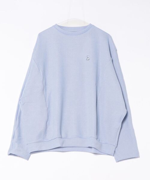 AFYF（エーエフワイエフ）の「AFYF DORMAN LST/ビッグシルエット ドルマンT（ニット/セーター・レディース・ブラック/サックスブルー/マスタード・FREE）」の22枚目の写真