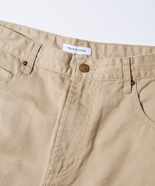 FREAK'S STORE(フリークスストア)の「FREAK’S STORE/フリークスストア ワイドシルエット カーブ チノパンツ/バルーンシルエット(チノパンツ・メンズ・キャメル/ブラック/オリーブ・LARGE/MEDIUM)」の5枚目の写真