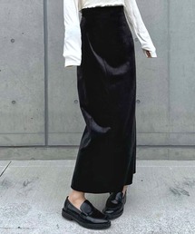 LAUIR（ラウアー）の「ジャガードべロアロングスカート[高身長サイズMT有り]（スカート）」