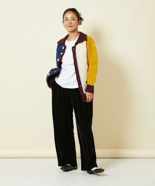 Freada(フリーダ)の「Freada/フリーダ パターンケーブルカーディガン(カーディガン/ボレロ・レディース・マルチ/オフホワイト・フリ-)」の15枚目の写真