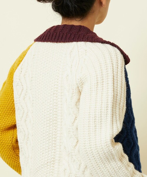 Freada(フリーダ)の「Freada/フリーダ パターンケーブルカーディガン(カーディガン/ボレロ・レディース・マルチ/オフホワイト・フリ-)」の22枚目の写真