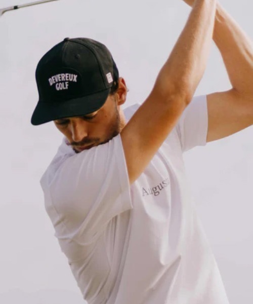 DEVEREUX GOLF（デヴァローゴルフ）の「DVRX Augusta TEE（Tシャツ/カットソー・メンズ・ホワイト/カーキ・SMALL/LARGE/MEDIUM）」の3枚目の写真