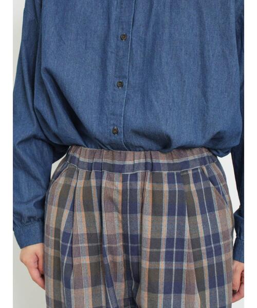 Samansa Mos2（サマンサ モスモス）の「TRチェック柄イージーストレートパンツ（その他パンツ・レディース・グレー/ネイビー/マスタード・F）」の19枚目の写真