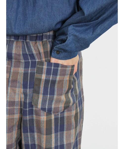 Samansa Mos2（サマンサ モスモス）の「TRチェック柄イージーストレートパンツ（その他パンツ・レディース・グレー/ネイビー/マスタード・F）」の17枚目の写真