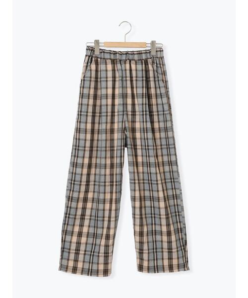 Samansa Mos2（サマンサ モスモス）の「TRチェック柄イージーストレートパンツ（その他パンツ・レディース・グレー/ネイビー/マスタード・F）」の13枚目の写真