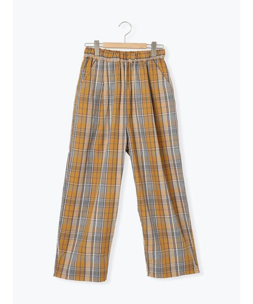 Samansa Mos2（サマンサ モスモス）の「TRチェック柄イージーストレートパンツ（その他パンツ・レディース・グレー/ネイビー/マスタード・F）」の12枚目の写真