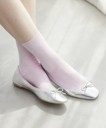 【一部店舗限定】レーヨンシルケットクルーソックス