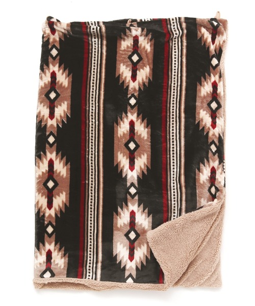 チャイハネ(チャイハネ)の「【チャイハネ】NOMADY ノマディブランケットM(ブランケット・レディース・ブラック/カーキ/ナチュラル/ターコイズブルー/サンドベージュ/スカイブルー・FREE)」の8枚目の写真