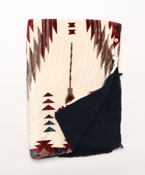 チャイハネ(チャイハネ)の「【チャイハネ】NOMADY ノマディブランケットM(ブランケット・レディース・ブラック/カーキ/ナチュラル/ターコイズブルー/サンドベージュ/スカイブルー・FREE)」の13枚目の写真