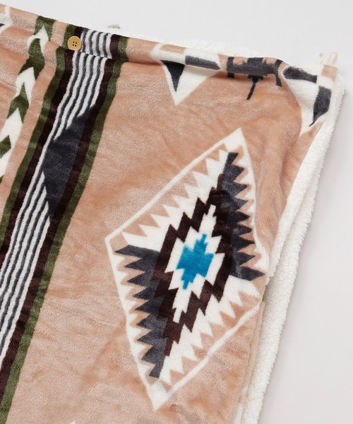 チャイハネ(チャイハネ)の「【チャイハネ】NOMADY ノマディブランケットM(ブランケット・レディース・ブラック/カーキ/ナチュラル/ターコイズブルー/サンドベージュ/スカイブルー・FREE)」の19枚目の写真