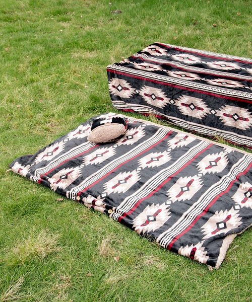 チャイハネ(チャイハネ)の「【チャイハネ】NOMADY ノマディブランケットM(ブランケット・レディース・ブラック/カーキ/ナチュラル/ターコイズブルー/サンドベージュ/スカイブルー・FREE)」の17枚目の写真