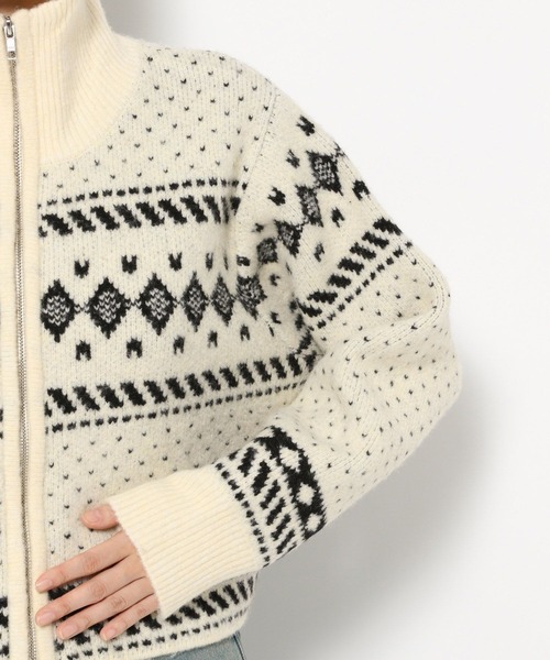 セール】ノルディックジップカーディガンLS 133794（カーディガン