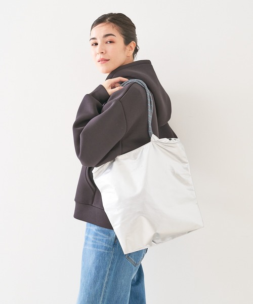 collex（コレックス）の「【WEB限定】【CACHELLIE】コードハンドル メタリックトートバッグ（トートバッグ・レディース・ブラック/ピンク/シルバー・フリー）」の14枚目の写真