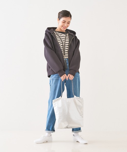 collex（コレックス）の「【WEB限定】【CACHELLIE】コードハンドル メタリックトートバッグ（トートバッグ・レディース・ブラック/ピンク/シルバー・フリー）」の9枚目の写真