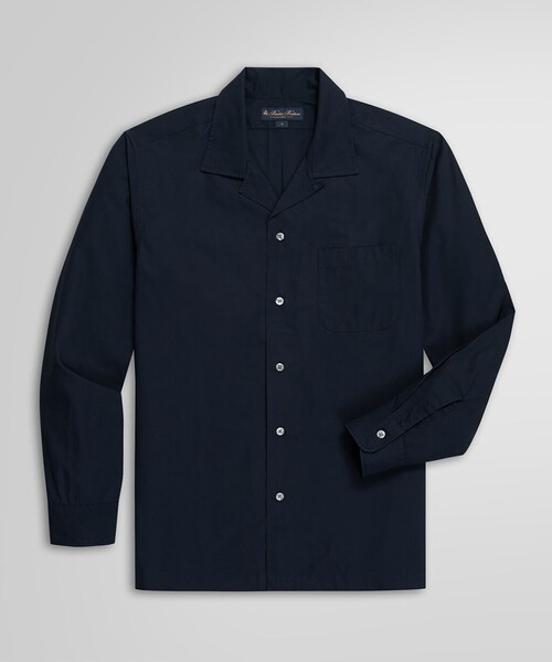 BROOKS BROTHERS(ブルックスブラザーズ)の「コットン ロングスリーブ キャンプシャツ(シャツ/ブラウス・メンズ・ネイビー/ブラウン・MEDIUM/LARGE/SMALL)」の2枚目の写真