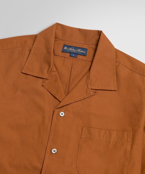 BROOKS BROTHERS(ブルックスブラザーズ)の「コットン ロングスリーブ キャンプシャツ(シャツ/ブラウス・メンズ・ネイビー/ブラウン・MEDIUM/LARGE/SMALL)」の6枚目の写真
