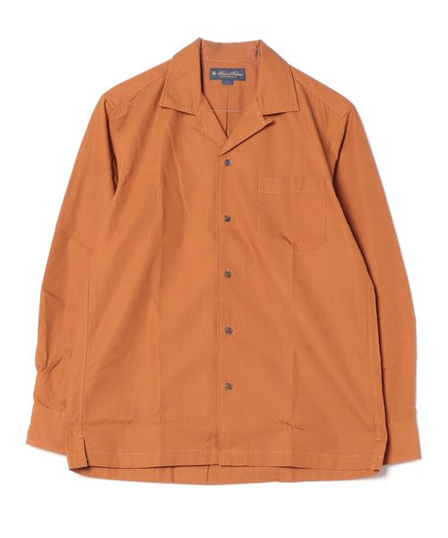 BROOKS BROTHERS(ブルックスブラザーズ)の「コットン ロングスリーブ キャンプシャツ(シャツ/ブラウス・メンズ・ネイビー/ブラウン・MEDIUM/LARGE/SMALL)」の3枚目の写真