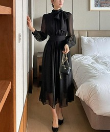 Ritomo De Ricco（リトモ・デ・リコ）の「ハイネックリボンタイドレス（ドレス）」