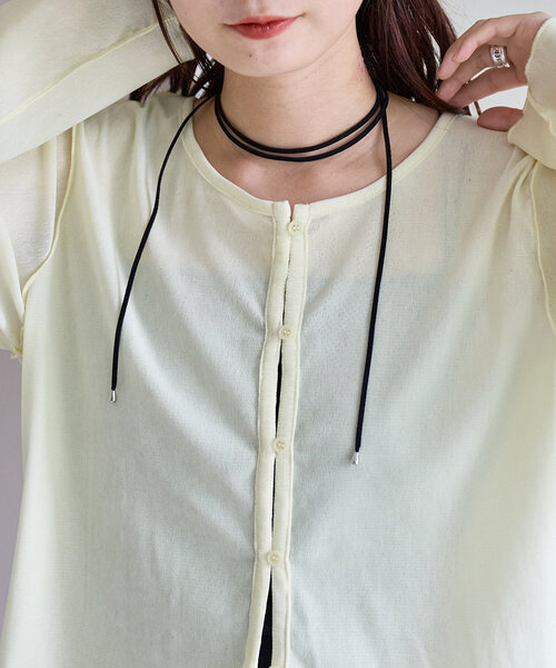 Kastane（カスタネ）の「*【fiw.】スエードチョーカー（チョーカー・レディース・ブラウン/ブラック・FREE）」の3枚目の写真