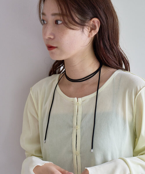 Kastane（カスタネ）の「*【fiw.】スエードチョーカー（チョーカー・レディース・ブラウン/ブラック・FREE）」の4枚目の写真