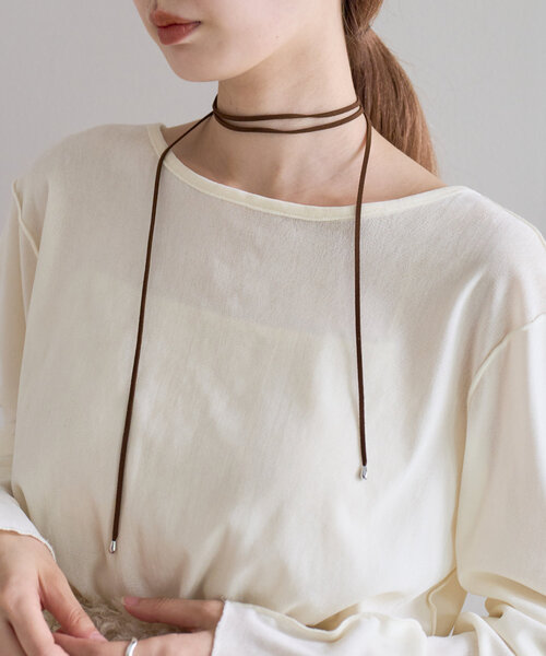 Kastane（カスタネ）の「*【fiw.】スエードチョーカー（チョーカー・レディース・ブラウン/ブラック・FREE）」の12枚目の写真