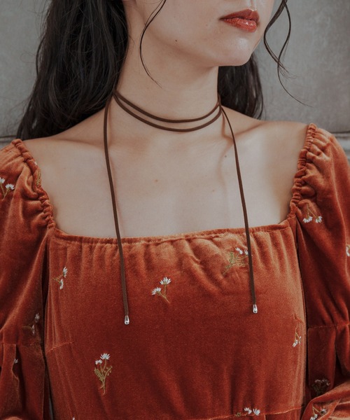 Kastane（カスタネ）の「*【fiw.】スエードチョーカー（チョーカー・レディース・ブラウン/ブラック・FREE）」の15枚目の写真