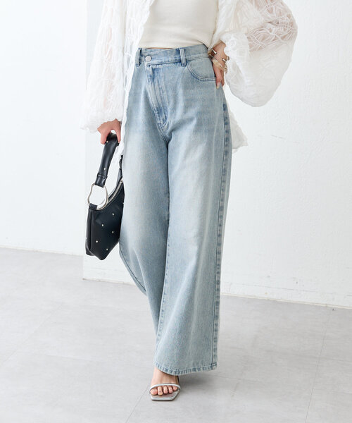 セール】【4色3サイズ展開 /新色ブルー登場！ 】フレアデニム（デニム